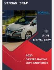 NISSAN LEAF 2020 OWNERS MANUAL